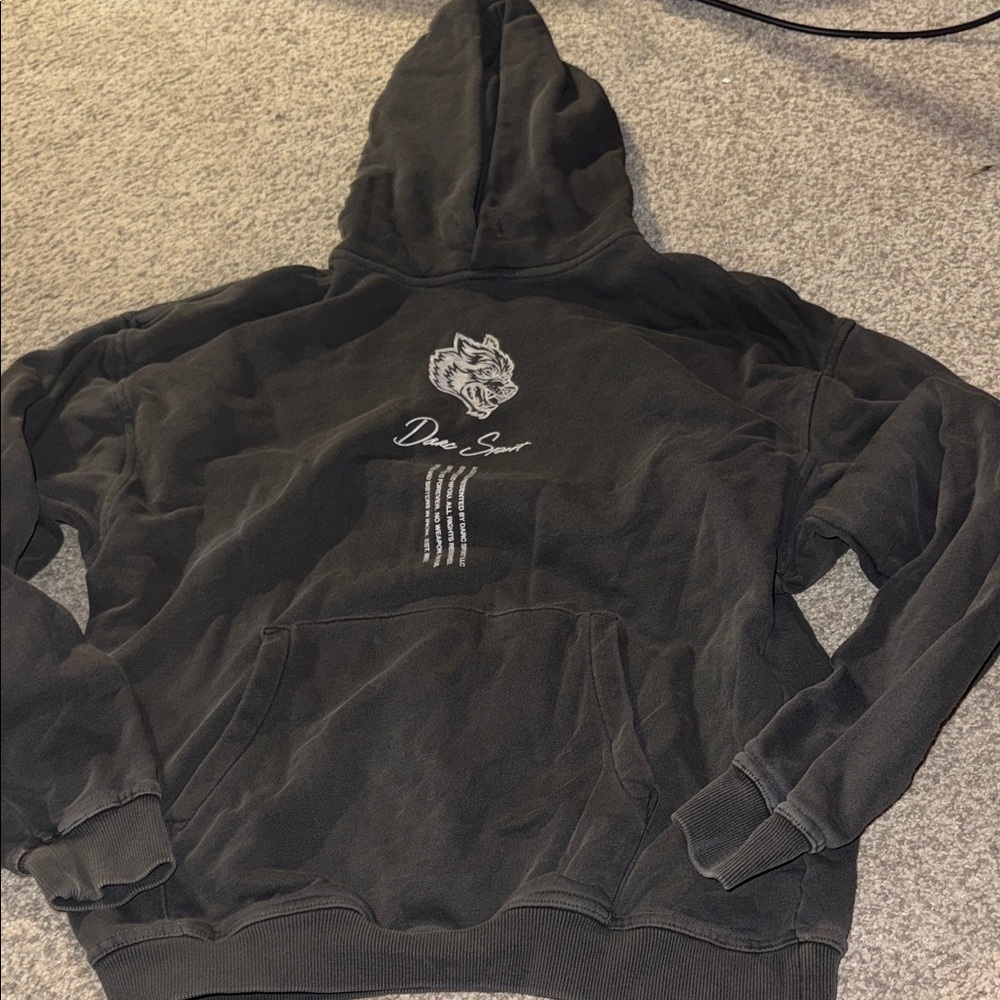 Darc Sport Charcoal Hoodie with Wolf Graphic 
Iron Soul Bishop Hoodie